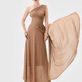 NISHA ONE SHOULDER GOWN BL82D46L