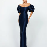 MEREDITH PUFF SLEEVES SCOOPED GOWN B82D81L