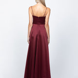 DIAMOND COWL WRAP GOWN B43D11LW