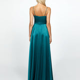 DIAMOND COWL WRAP GOWN B43D11LW