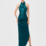 AALIYAH HIGH NECK COWL GOWN B69D17L