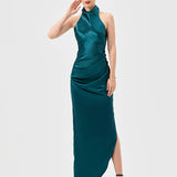 AALIYAH HIGH NECK COWL GOWN B69D17L
