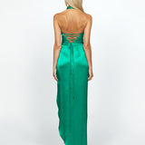 AALIYAH HIGH NECK COWL GOWN B69D17L