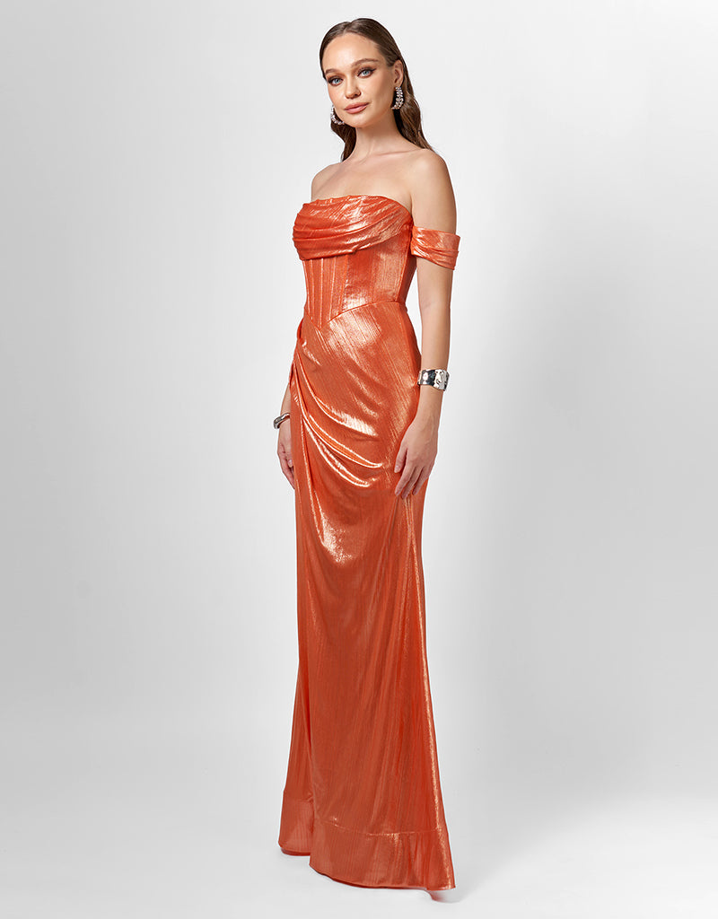 BRIDIE CORSET DRAPE GOWN B75D21L