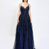 BRYLEE GLITTER BALL GOWN B75D87L