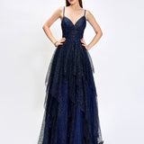 BRYLEE GLITTER BALL GOWN B75D87L