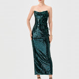 EDITH SCOOP STRAPLESS MIDAXI B76D14L