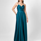 HANNA OPEN BACK A LINE GOWN B76D42L