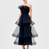 MAE TIERED RUFFLE MIDI B77D73S