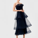 MAE TIERED RUFFLE MIDI B77D73S