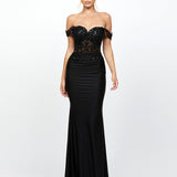 MARYAM OFF SHOULDER GOWN B78D45L