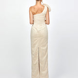 DALYLAH ONE SHOULDER STATEMENT MIDAXI B80D16L