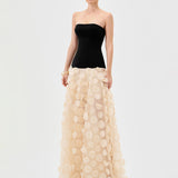 AVENNA STRAPLESS PETAL GOWN B81D44L