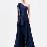 YULITZA ASYMMETRIC GOWN B83D0235TAF - Navy