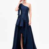 YULITZA ASYMMETRIC GOWN B83D0235TAF - Navy