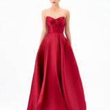 DEEBA STRAPLESS BALL GOWN B84D0424