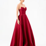 DEEBA STRAPLESS BALL GOWN B84D0424