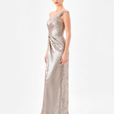 GINNIE DRAPED SASH GOWN B85D0511