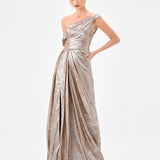 GINNIE DRAPED SASH GOWN B85D0511