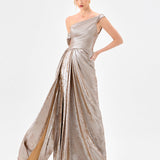 GINNIE DRAPED SASH GOWN B85D0511