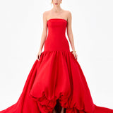 ALLEGRA STRAPLESS BALLOON GOWN B86D0711