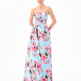 ZIA DRAMATIC SASH GOWN B86D0731
