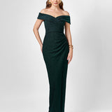 ZIMI OFF SHOULDER MAXI BL75D02L