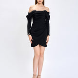 JUSTINE OFF SHOULDER MINI BL75D20S