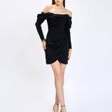 JUSTINE OFF SHOULDER MINI BL75D20S