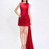 NERIAH HIGH NECK DRAPE MINI BL75D32S