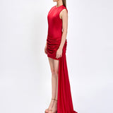 NERIAH HIGH NECK DRAPE MINI BL75D32S