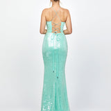 INDYANA SEQUIN STRAPPY BACK MAXI BL79D10L