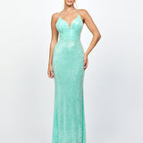 INDYANA SEQUIN STRAPPY BACK MAXI BL79D10L