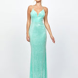 INDYANA SEQUIN STRAPPY BACK MAXI BL79D10L