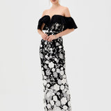 HALO OFF SHOULDER MAXI BL81D26L