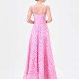 KARINDA SQUARE NECK MIDAXI BL83D0112 - Pink