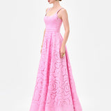 KARINDA SQUARE NECK MIDAXI BL83D0112 - Pink