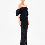 SIRENNE PUFF SLEEVE MIDAXI BL85D0407