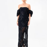 SIRENNE PUFF SLEEVE MIDAXI BL85D0407