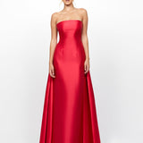 GRAYCE STRAPLESS SATIN GOWN B78D39L