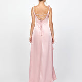 NAKIYAH COWL HI LO DRESS BL78D60HL