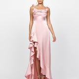 NAKIYAH COWL HI LO DRESS BL78D60HL
