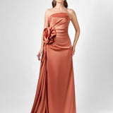 AMELIA STRAPLESS ROSE GOWN B78D22L