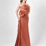 AMELIA STRAPLESS ROSE GOWN B78D22L