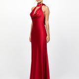 KYLEE HALTER COWL MAXI BL78D63L