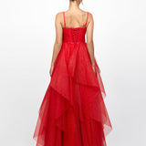SOLENNE TIERED BALL GOWN B77D71L