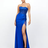 MADELEINE STRAPLESS HIGH SPLIT GOWN B78D44L